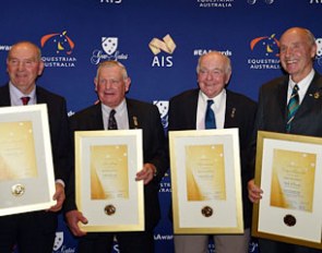 Equestrian Australia Hall of Fame inductees from left to right: Barry Roycroft, John Fahey, Neale Lavis, Wayne Roycroft :: Photo © Julie Wilson