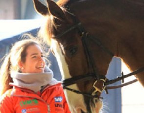 Minus temperatures in the morning did not prevent the "orange" Klimke team members being in best mood