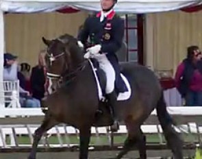 Michael Eilberg and Sa Coeur at the 2016 British Dressage Championships