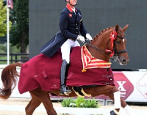 Carl Hester and Wanadoo win the 2016 British Grand Prix Championships :: Photo © Kevin Sparrow