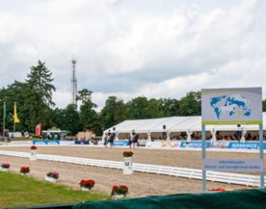 The main young horse and breed show arena at the Verden International