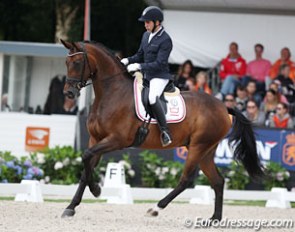 Severo Jurado Lopez and Fiontini at the 2016 World Young Horse Championships :: Photo © Astrid Appels