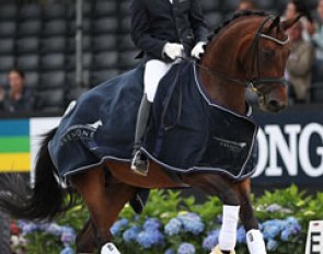 Severo Jurado Lopez and Fiontini at the 2016 World Young Horse Championships :: Photo © Astrid Appels