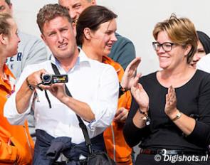 Arthur and Annette Kleijwegt at the 2016 World Young Horse Championships :: Photo © Digishots