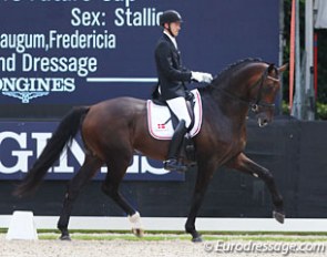 Thomas Sigtenbjerggaard and Vincent Maranello at the 2016 World Young Horse Championships :: Photo © Astrid Appels