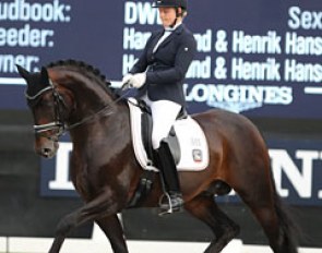 Ann Christin Wienkamp and Sir Olli at the 2016 World Championships for Young Dressage Horses :: Photo © Astrid Appels