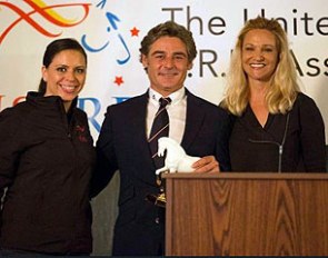 Tanya Duffey and Kimberly Boyer-van Kampen with the keynote speaker of the 2016 USPRE Week, Juan Manuel Munoz :: Photo © Lily Forado