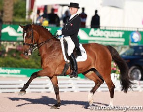 Lars Petersen and Mariett at the 2016 CDI 5* in Wellington :: Photo © Astrid Appels