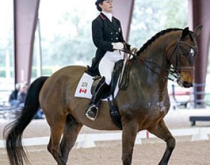 Belinda Trussell and Anton win the 2016 CDI-W Wellington Grand Prix :: Photo © Sue Stickle