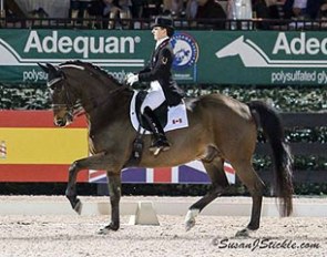 Belinda Trussell and Anton at the 2016 CDI-W Wellington :: Photo © Sue Stickle