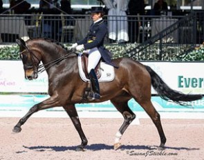 Tinne Vilhelmson-Silfven and Don Auriello win again at the 2016 CDI-W Wellington :: Photo © Sue Stickle