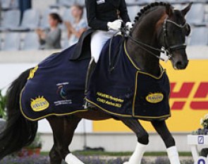 Helen Langehanenberg and Damsey win the 4* Grand Prix at the 2017 CDIO Aachen :: Photo © Astrid Appels