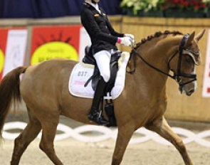 2017 European Pony Champion Lucie Anouk Baumgurtel on her second pony, the very tall Coriander FH