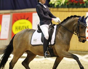 Diana de Meo on the 2015 German European Championship team pony FS Charly Brown