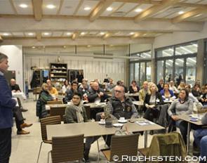 Blue Hors' Technical Director Ole Magnus Pedersen takes about managing Blue Hors to the WBFSH General Assembly members :: Photo © Ridehesten