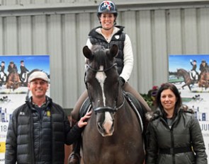 Carl Hester, Charlotte Dujardin on Valegro and Nina Barbour