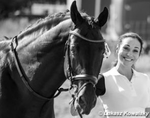 Anna Dyachenko and Poseydon at the horse inspection