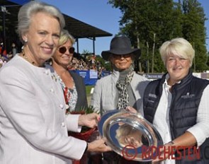 Princess Benedikte of Denmark, Nicole Siesbye, Pernille Siesbye, and Britt Carlsen at the 2017 Danish Championships :: Photo © Ridehesten