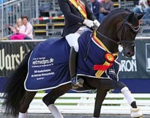 Frederic Wandres and Fior win the 6-year old Final at the 2017 Bundeschampionate :: Photo © LL-foto