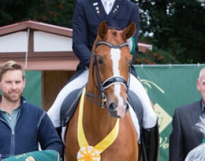 Christoph Koschel and Ballentines win the Inter A at the 2017 CDI Cappeln :: Photo © Michael Rzepa