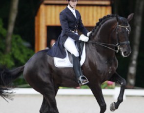 Moises Jover Aznar on Black Painted at the 2017 CDIO Compiegne :: Photo © Astrid Appels