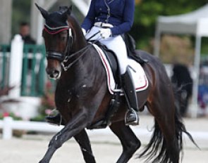 Belgian Sophie Baetens-Van Lent on the 10-year old KWPN bred Captain Jack (by Rubiquil x Don Romantic)