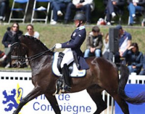 Swedish team new comer Malin Rinné on Scharmeur (by Schwadroneur x Napoleon)