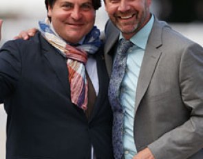 Judges Raphael Saleh and Hans-Christian Matthiesen. French judge Saleh has been helping with the organisation of the CDIO Compiegne, Matthiesen is the president of the International Dressage Officials Club