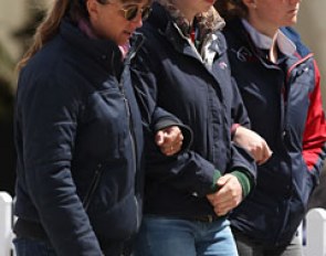 The Stickland clan: mom Lynn Stickland, junior rider Clarissa Stickland and small tour rider Rachel Stickland