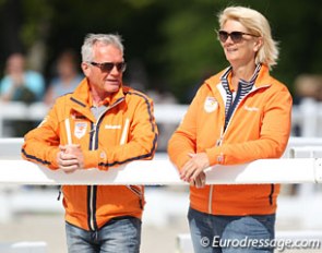 Dutch team trainers Alex van Silfhout and Monique Peutz :: Photo © Astrid Appels