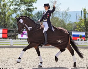 Swiss Birgit Wientzek-Pläge and Robinvile win the Medium Tour at the 2017 CDI Crozet