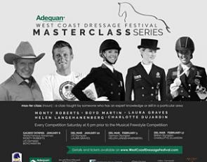 2018 West Coast Dressage Festival with four CDI's and masterclasses