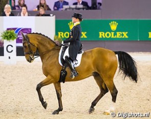 Isabell Werth and Emilio at the 2017 CDI-W 's Hertogenbosch :: Photo © Digishots