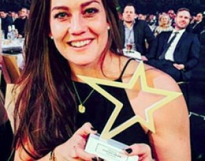 Cathrine Dufour wins the Olympic Hope Award at the 2016 Sports Gala in Denmark