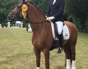Heiner Schiergen and Delmonte at the 2017 CDN Dinslaken