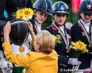 The medal ceremony