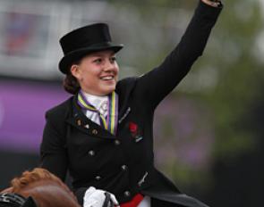 Cathrine Dufour is the bronze medal winner at the 2017 European Dressage Championships :: Photo © Astrid Appels