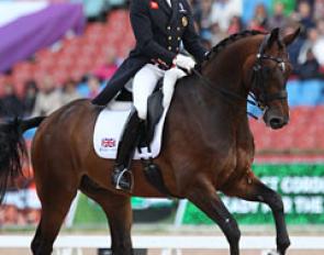 Carl Hester and Jane de la Mare's Nip Tuck at the 2017 European Championships in Gothenburg :: Photo © Astrid Appels