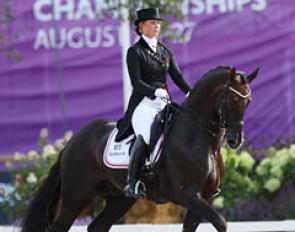 Anna Kasprzak on Donnperginon at the 2017 European Dressage Championships :: Photo © Astrid Appels