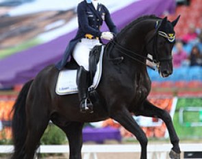 Therese Nilshagen and Dante Weltino at the 2017 European Championships in Gothenburg :: Photo © Astrid Appels