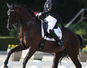 Anna Abbelen and First Lady at the 2017 European Young Riders Championships :: Photo © Astrid Appels