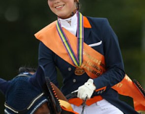 Team and individual test silver and kur gold for Daphne van Peperstraten at the 2017 European Junior Riders Championships