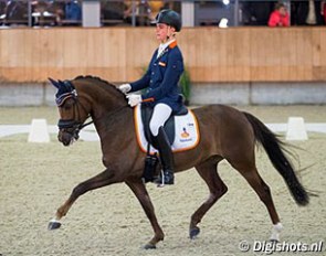 Marten Luiten and Movie Star at the 2017 Dutch Indoor Pony Championships :: Photo © Digishots