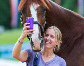Groom Verity Hindell makes a selfie with Dr. House