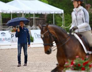 U.S Team Trainer Robert Dover at work in Gladstone