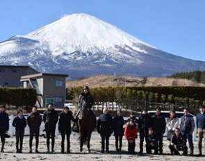 2017 Jurgen Koschel master class at Gotemba, Japan. Mount Fuji in the background