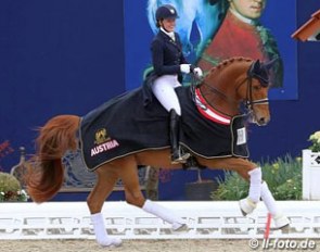 Cathrine Dufour and Atterupgaards Cassidy win the Grand Prix for Kur at the 2017 CDI Hagen :: Photo © LL-foto