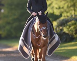 It was unusually cold during the 2017 CDI Hagen: Cathrine Dufour and Cassidy all bundled up