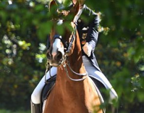 Leonie Richter and Babylon through the foliage