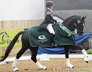 Sophie Wells and Valerius score the Inter I Kur title at the 2017 British Winter Indoor Championships :: Photo © Kevin Sparrow